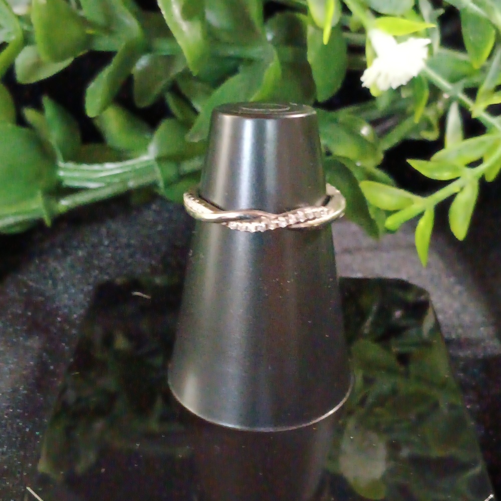 Dainty or Stackable Moissanite Ring 0.10 Ctw Sz 6